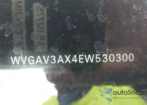 2014 Volkswagen Tiguan Sel из США, поврежденный, VIN WVGAV3AX4EW530300